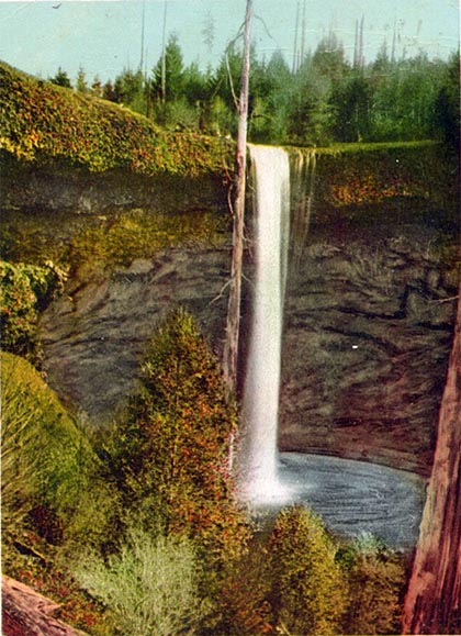 South Falls as seen in 1906 (postcard)