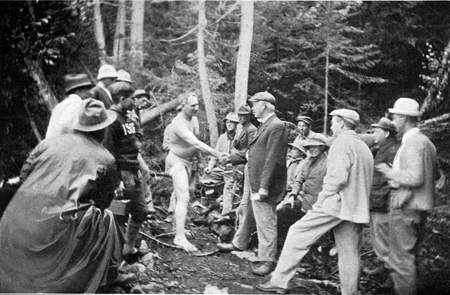 Joe Knowles prepares to plunge into the wilderness. Photo from Jim Motavalli's blog at www.thedailygreen.com