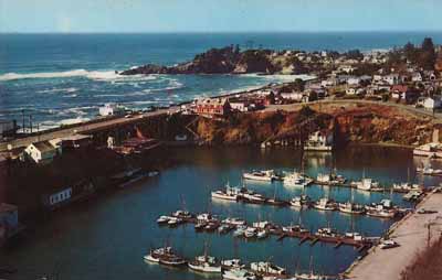 The harbor in Depoe Bay.