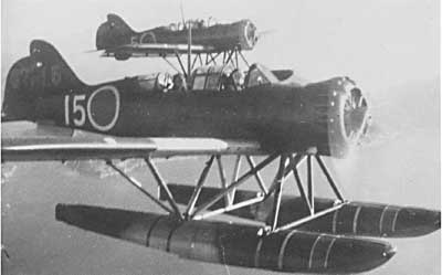 Wartime photo of the E14Y seaplane, the type launched from I-25 for the bombiung attack at Brookings.
